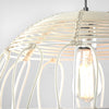 Wicker Globe Style Hanging Pendant Lamp